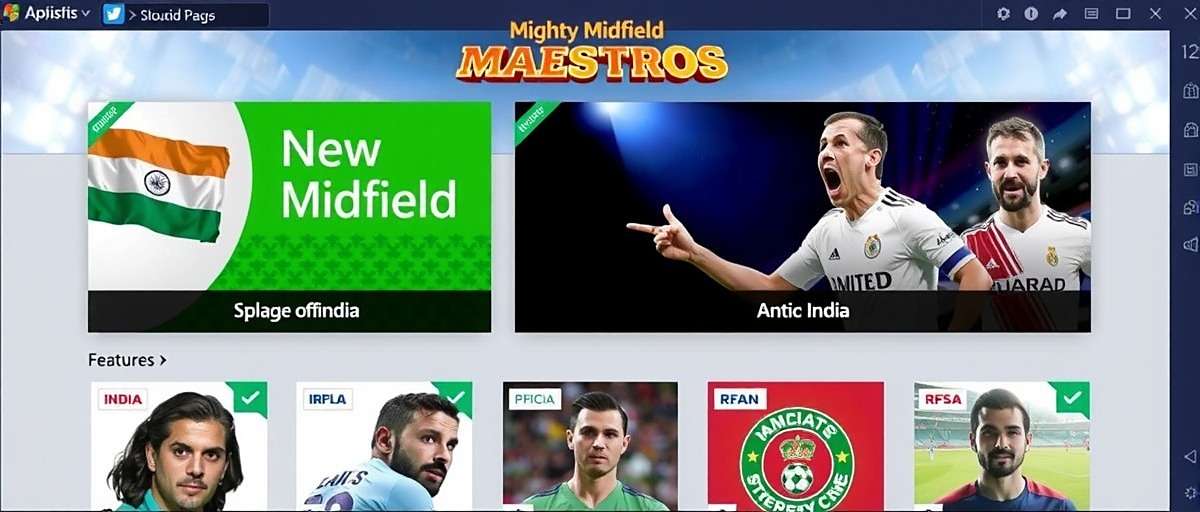 Mighty Midfield Maestros upcoming features preview showcasing new Indian content and features